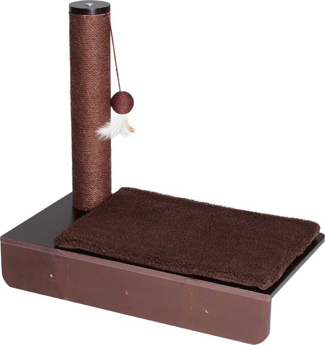 Drapak PawHut, tablica dla kota do montażu na ścianie, pluszowe