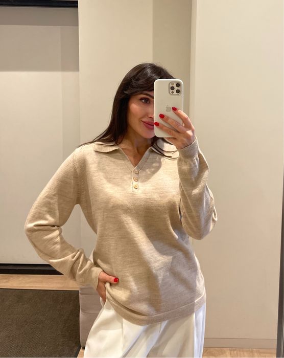 Кашемір вовна поло светр M ctulb massimo