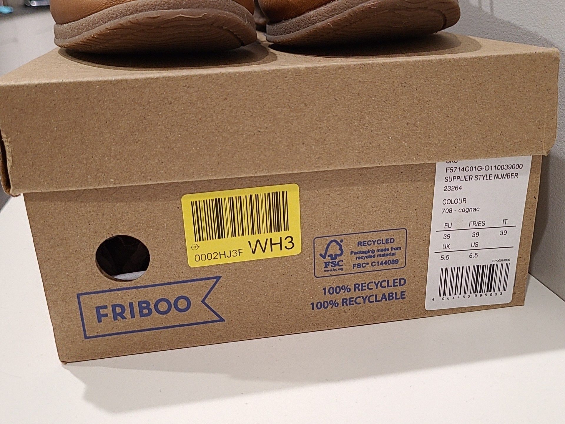 Friboo półbuty mokasyny dla chłopca rozm 39, skóra, jak nowe