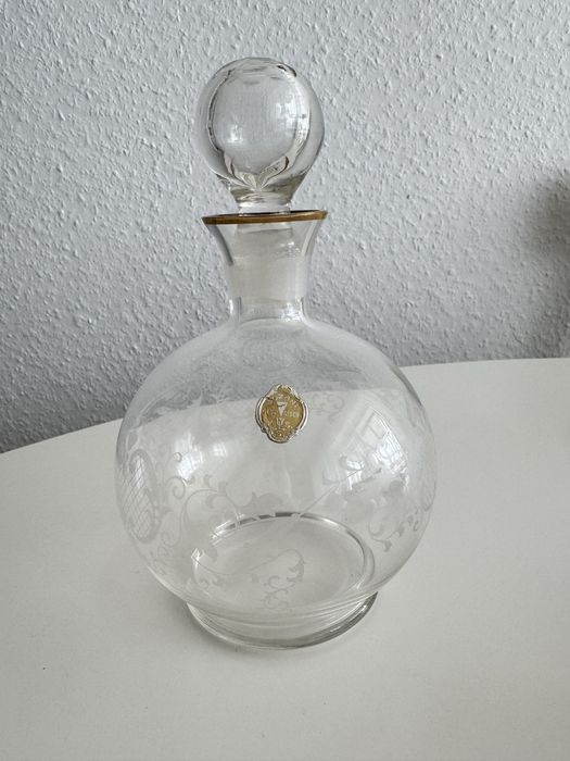 Karafka Mozart szklana sygnowana antyk