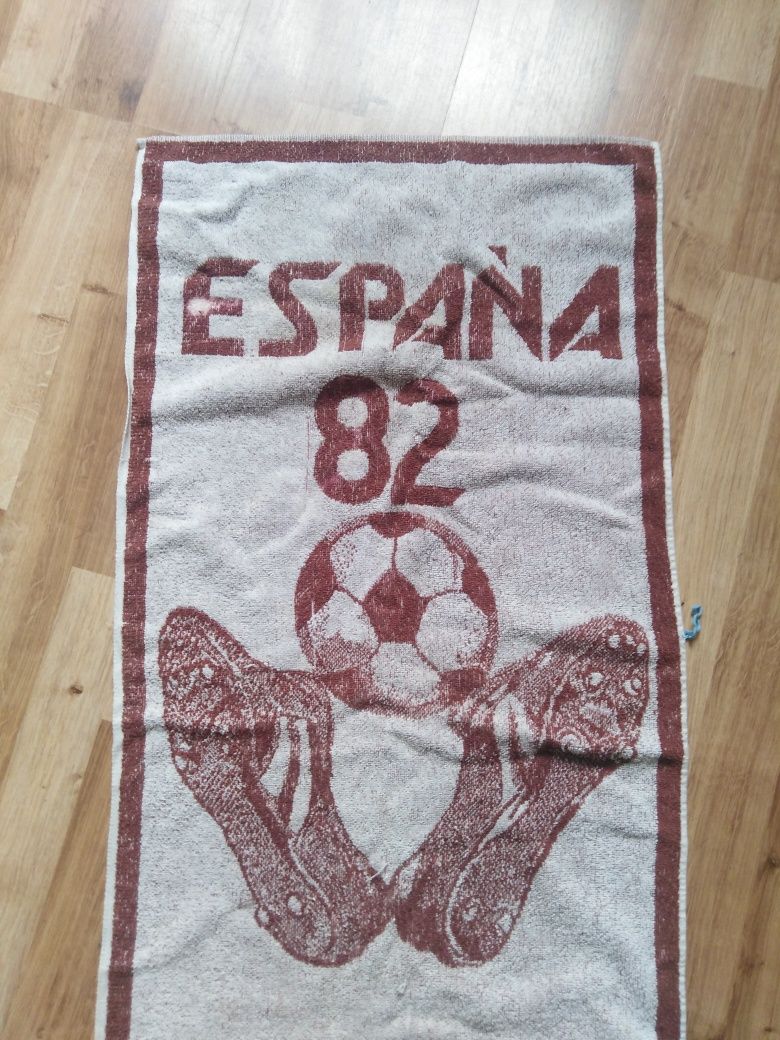 Pamiątka piłka nożna stary ręcznik MŚ Espania 82