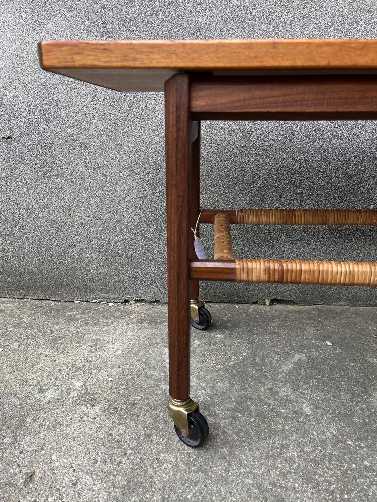 stolik pomocniczy kawowy palisander skandynawski vintage lata 60