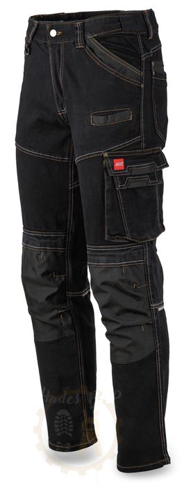 SPODNIE ROBOCZE do pasa jeans stretch elastyczne slim mocne BHP 58 2XL