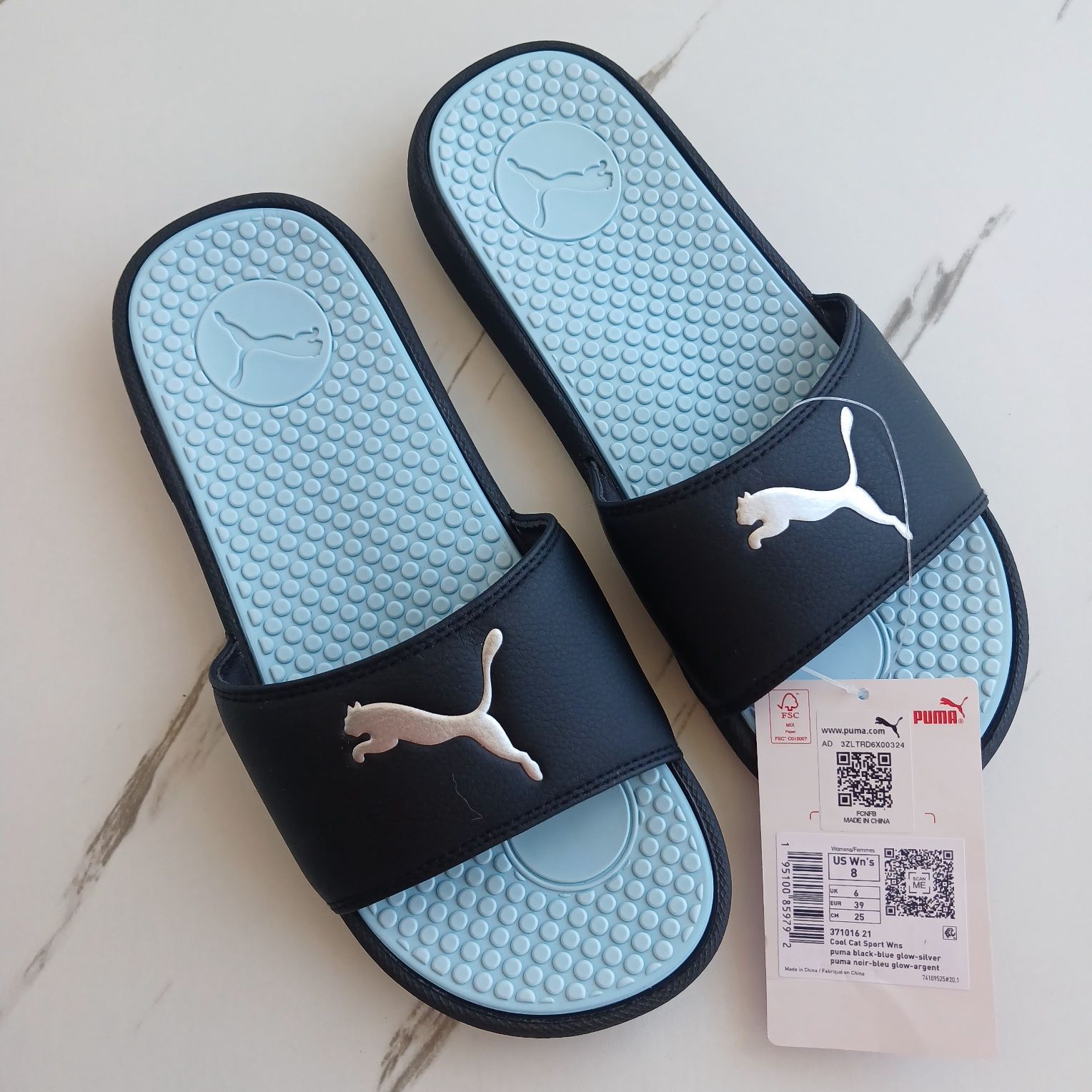 7us( 24.5см) 8us(25.5см) Слайди, шльопанці PUMA. Оригінал