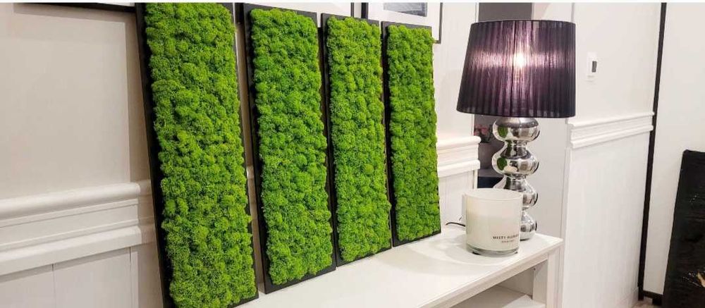 Ozdoba obraz na sciane panel z chrobotka