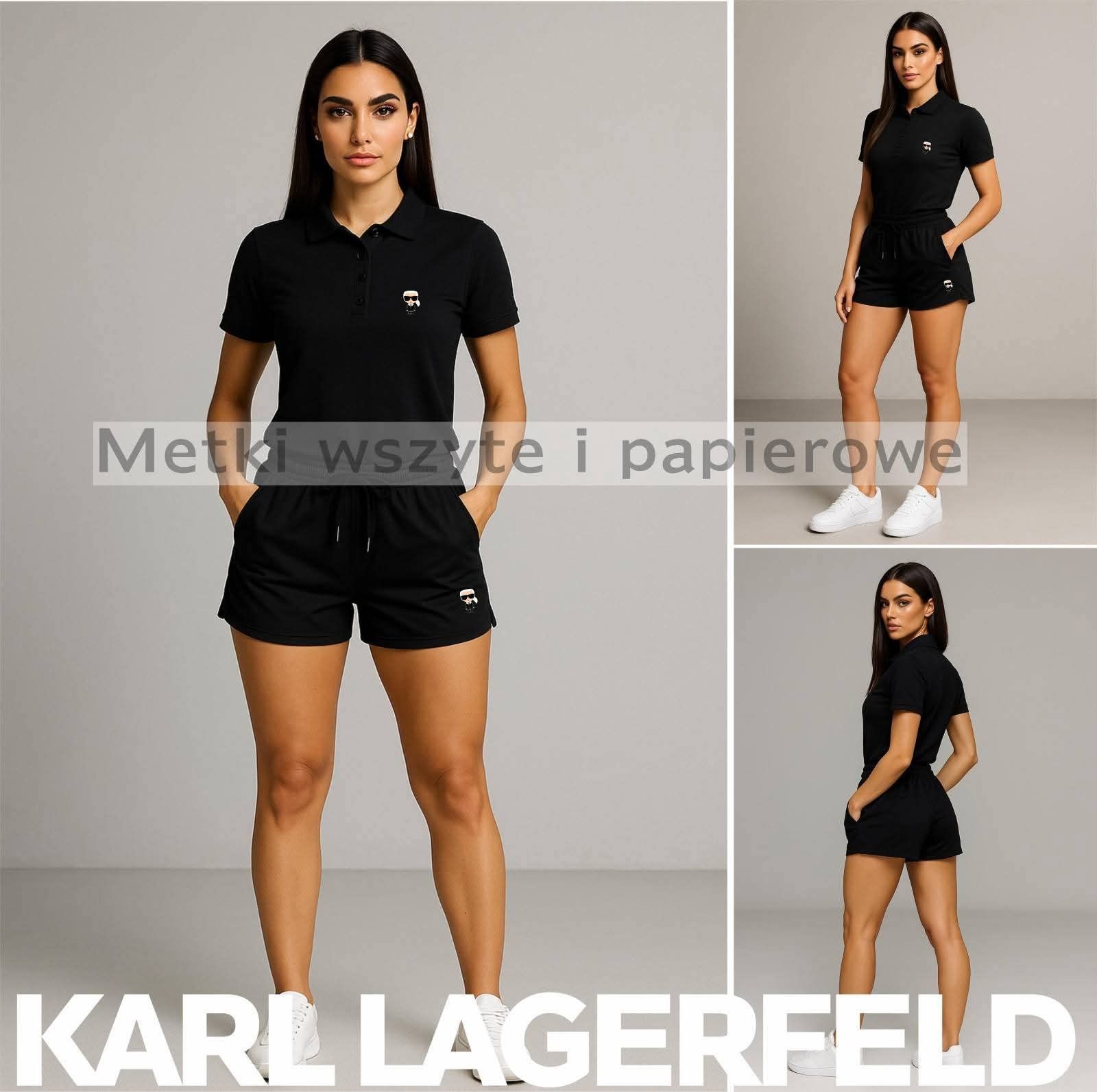 Karl lagerfeld komplety damskie S M L XL logo wyszywane