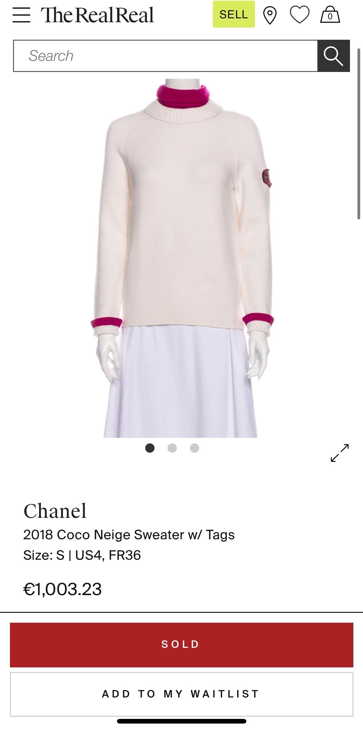 Chanel Coco Neige Pullover свитер оригинал