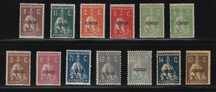 1918/1921 Açores Série Céres Selos Do Continente C/Sobrecarga Açores *