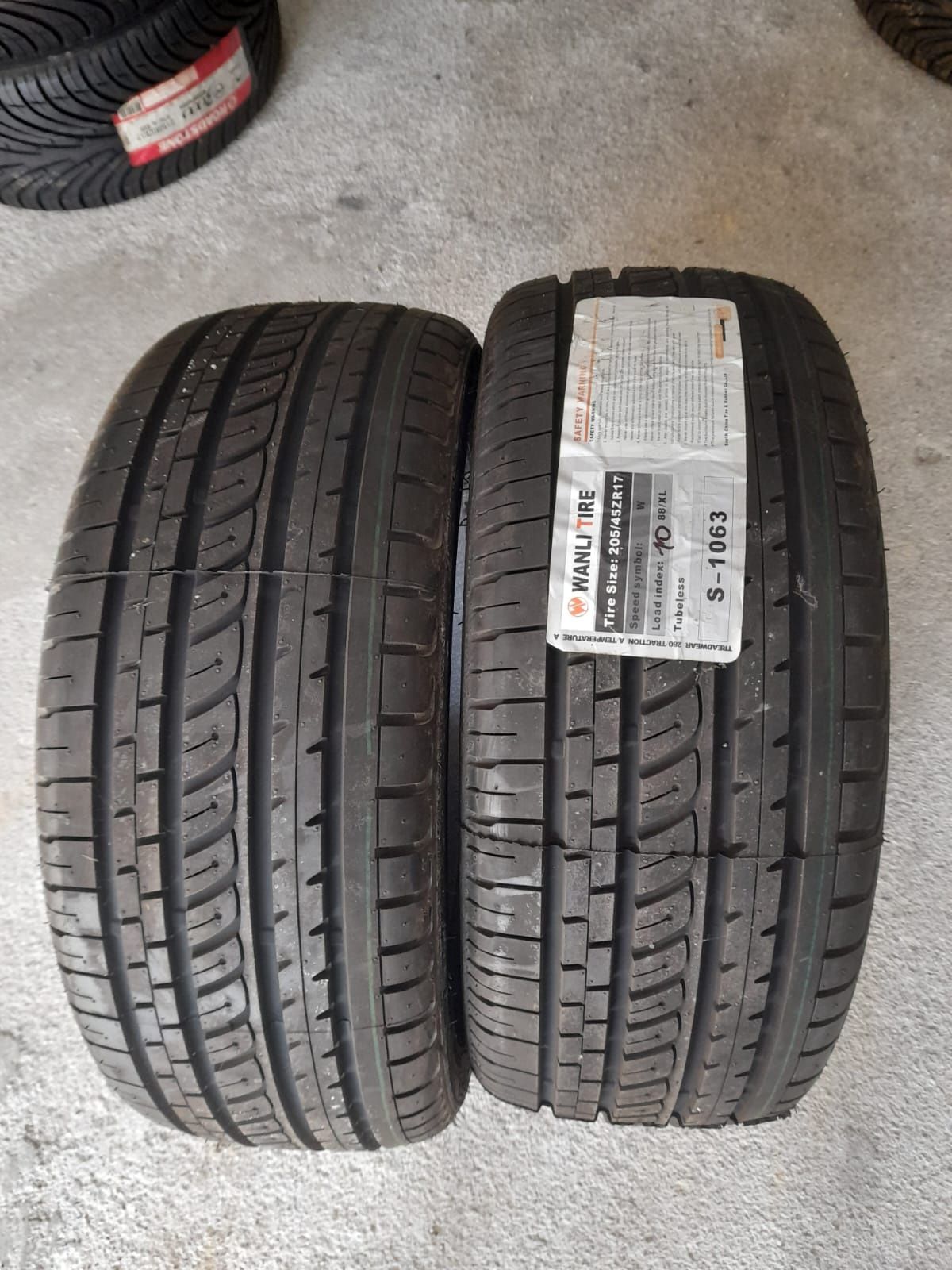 4 pneus Novos 205/45R17 Wanli