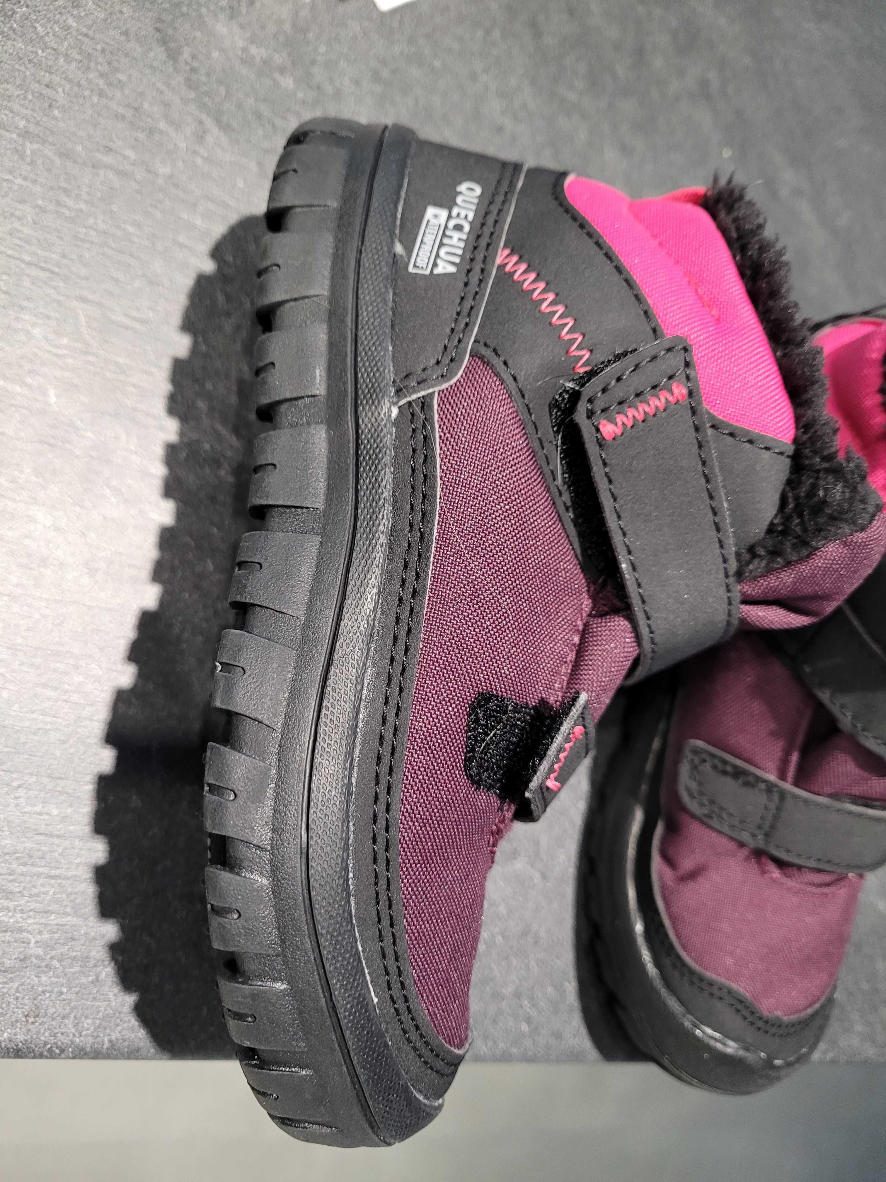 Buty zimowe Quechua SH100 pink r. 29 nowe dziewczęce