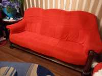 Sofa 3 Osobowa +Fotel +Ława Stelarz Dębowy