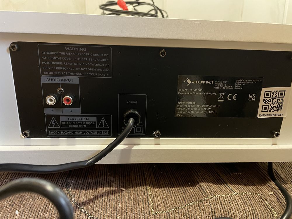 Cабвуфер Auna Bass Reflex Line 501 Slim ( Германия)