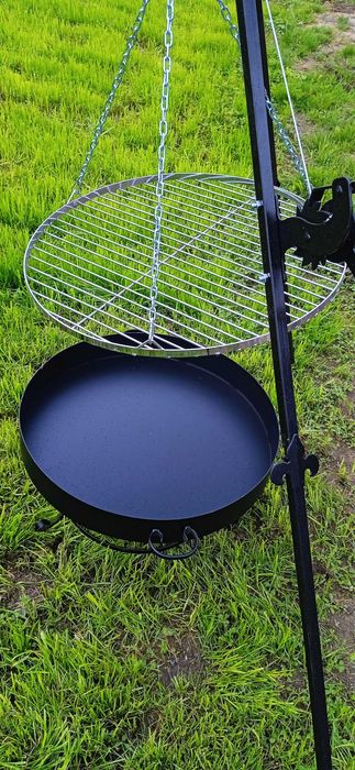 Palenisko ogrodowe 60 cm pod kociołek grill trójnóg.