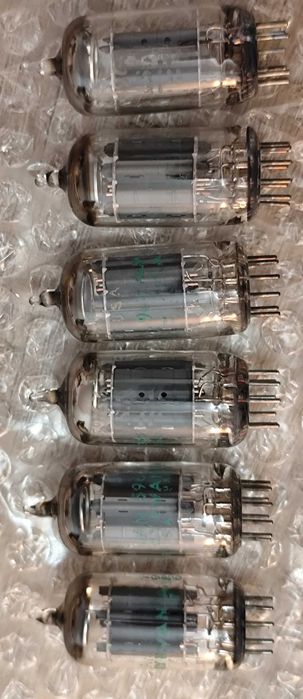 Sylvania JAN 5963(12AU7/ecc82) dobrane parametry, emisja ponad 100%