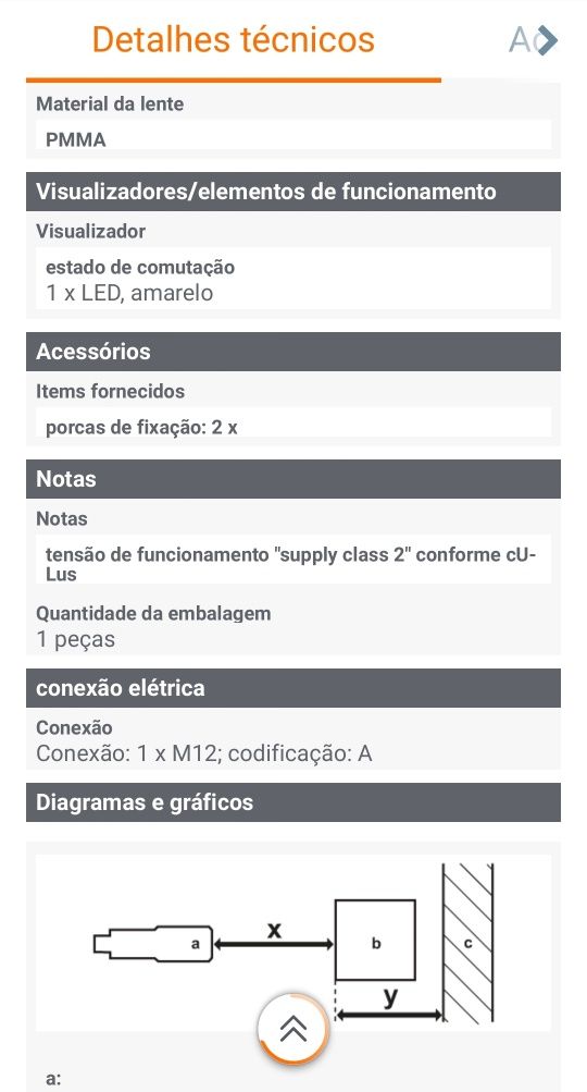 Sensore de reflexão difusa com supressão de fundo IFM