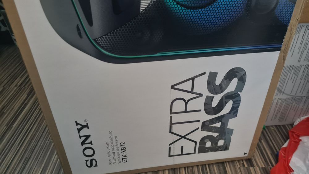 Głośnik Sony Extra Bass / GTK-XB72 / nowy nie otwierany!!