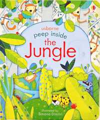 NOWA	Usborne Peep Inside Jungle książka kartonowa po angielsku