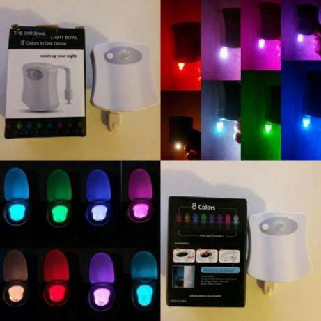 Подсветка Tolit LED для унитаза светильник с датчиком движения