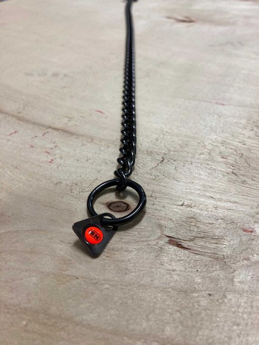 HS Sprenger Coleira Estranguladora Aço Negro Elos Retorcidos - NOVA