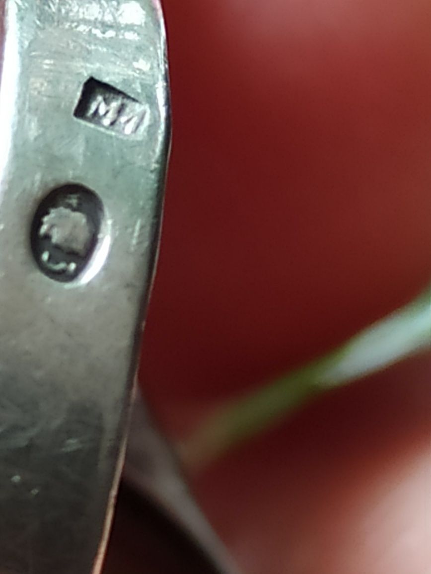 Pierścień pierścionek metaloplastyka M1 srebro PRL