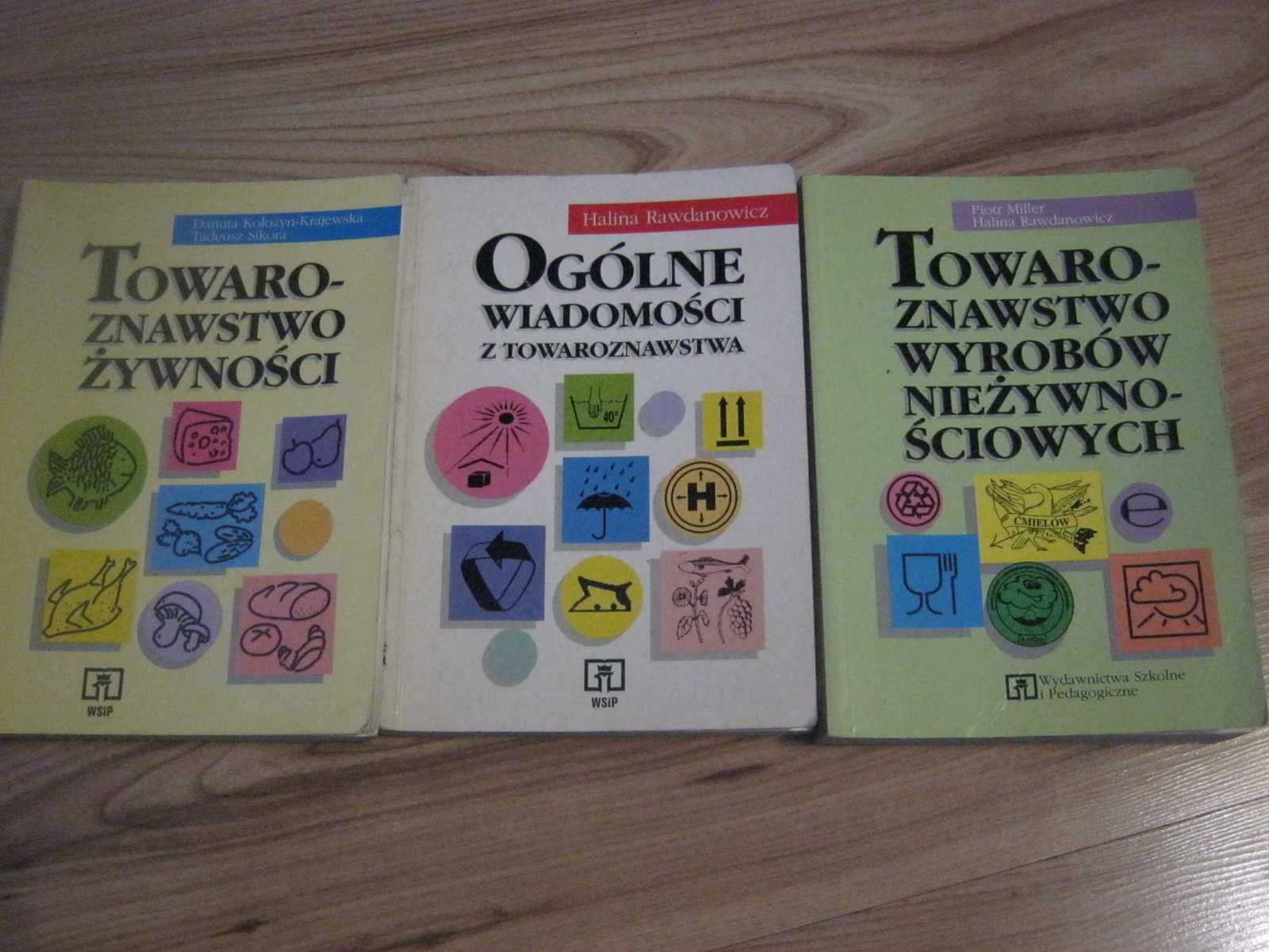 Zestaw książek o towaroznastwie