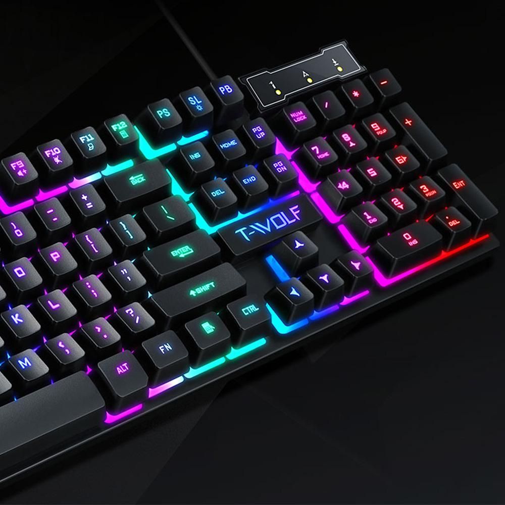 Zestaw gamingowy T-WOLF — słuchawki H150 + klawiatura T20