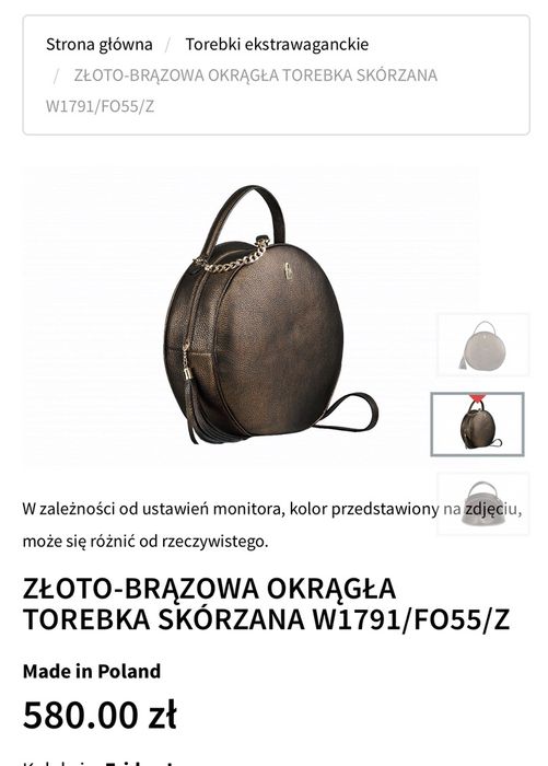 Skórzana torebka Wojewodzic