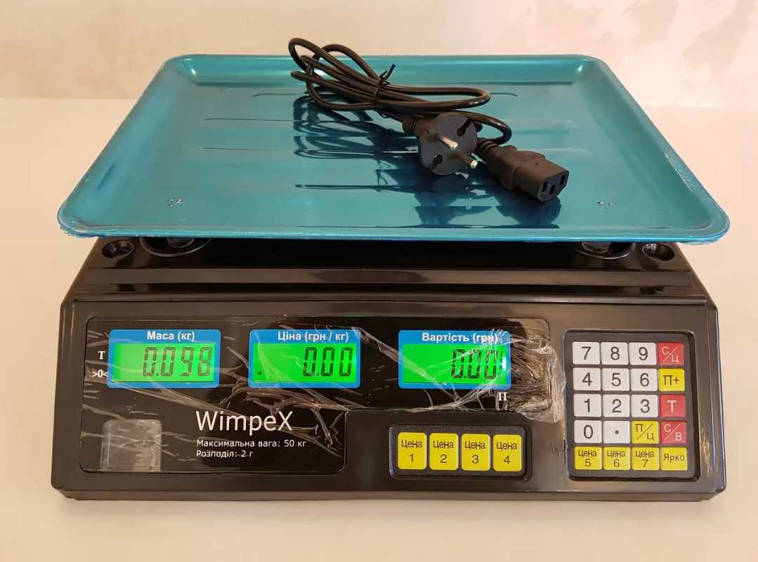 Торговые Весы электронные 50 кг 4V Wimpex