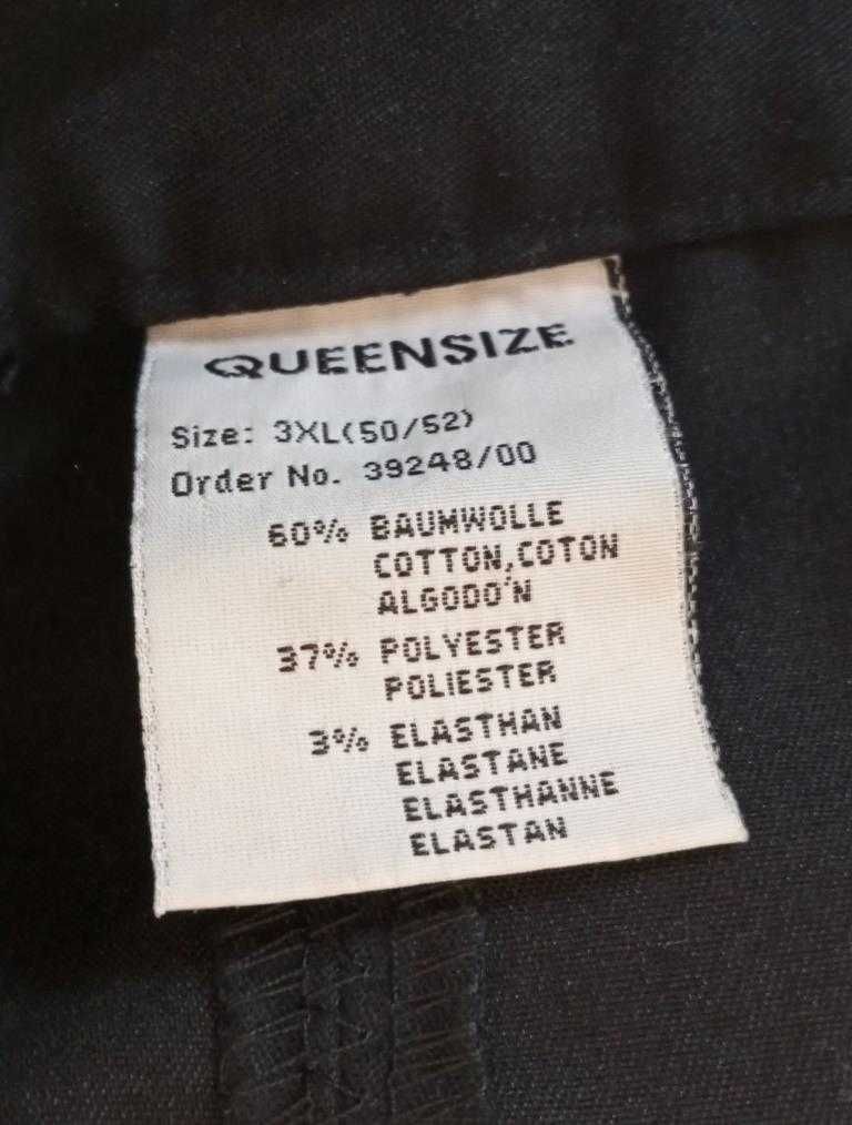 Spodnie damskie QUEEN-SIZE czarne, roz. 3XL (50/52)