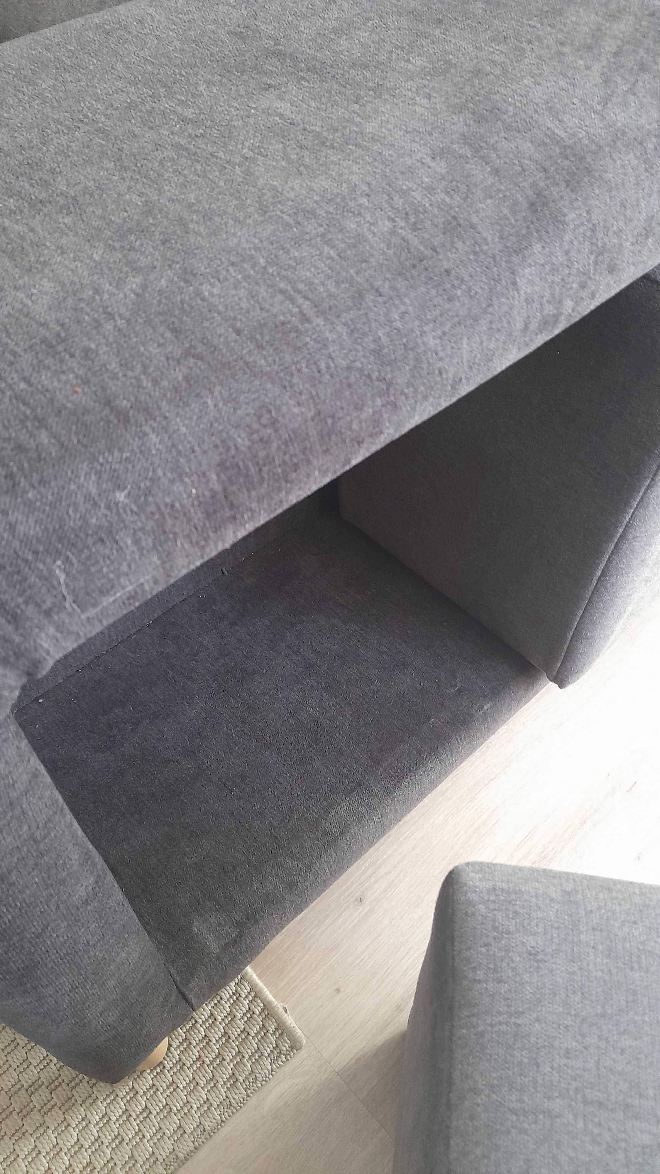Sofá cinzento com chaise