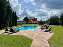 Domek na Mazurach basen sauna jacuzzi