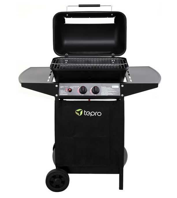 tepro Grill gazowy +kamienie z lawy wulkanicznej Irvine, moc . 5,4 kW