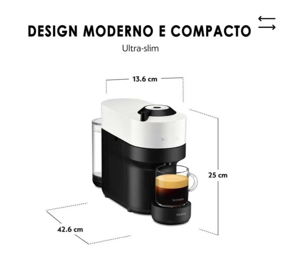 Cafeteira Nespresso Vertuo Pop Branca