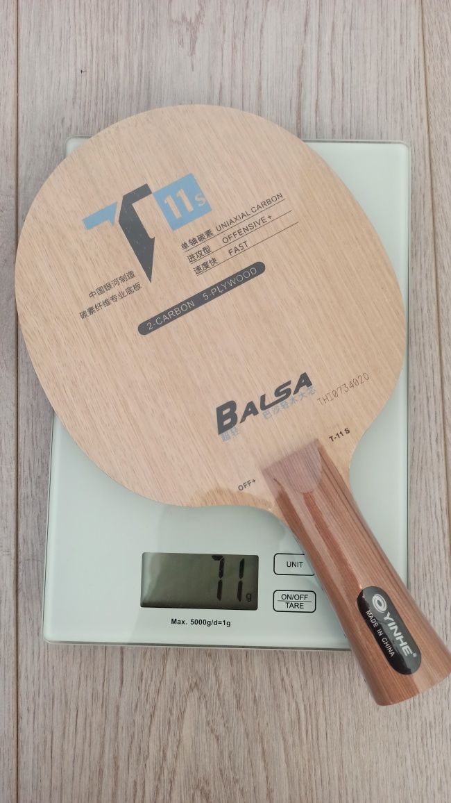 Deska Yinhe Balsa T11s, 71g, tenis stołowy
