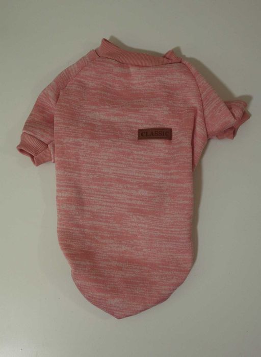 Roupinha Cão Pet Camisola Rosa Malhada S - 20 x 30cm