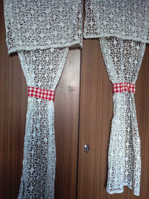 2 firanki do kuchni: 170cm x 48cm każda