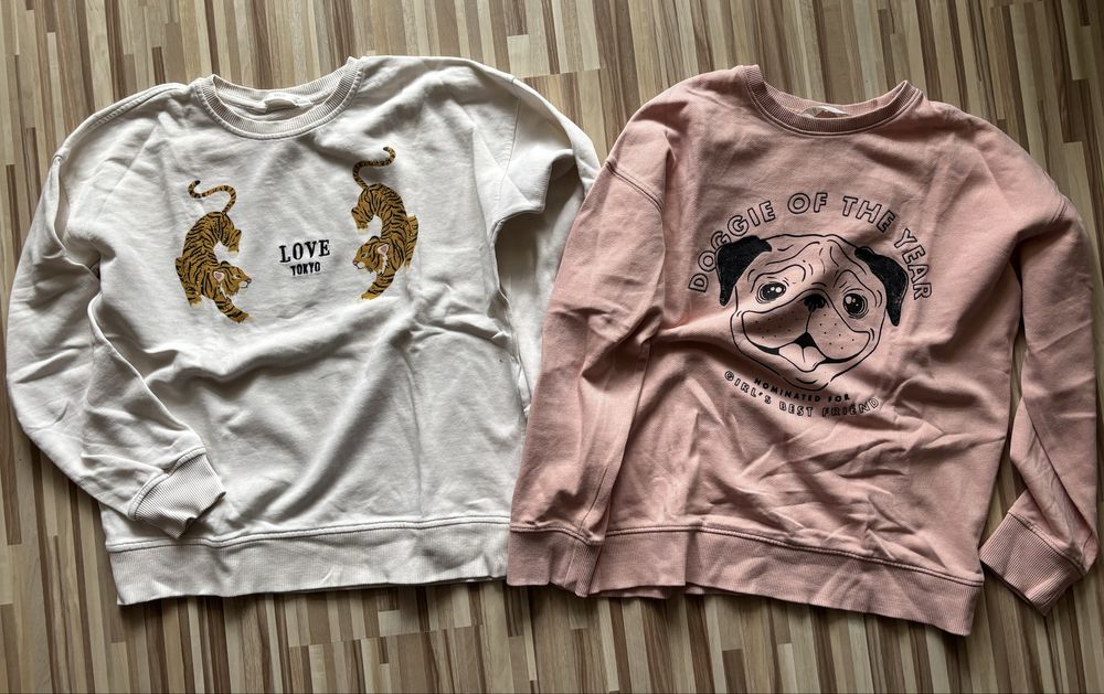 Paka ciuszki r.134/140 (10szt) bluzy, swetry, softshell, golf