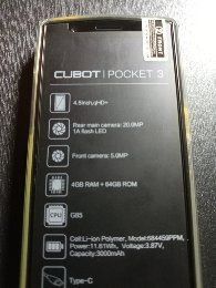 Cubot pocket 3 .