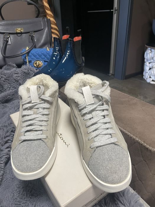Зимові кеди Santoni. Італія оригінал цегейка