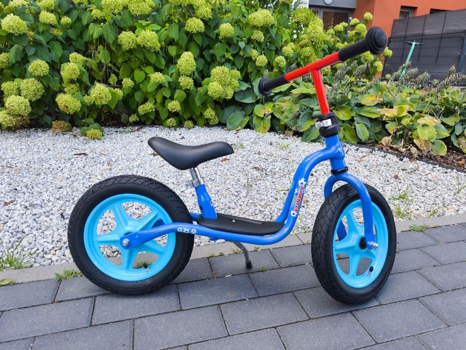 Dziecięcy rowerek biegowy Puky LR 1L Niebieski - Koła 12" - Stopka