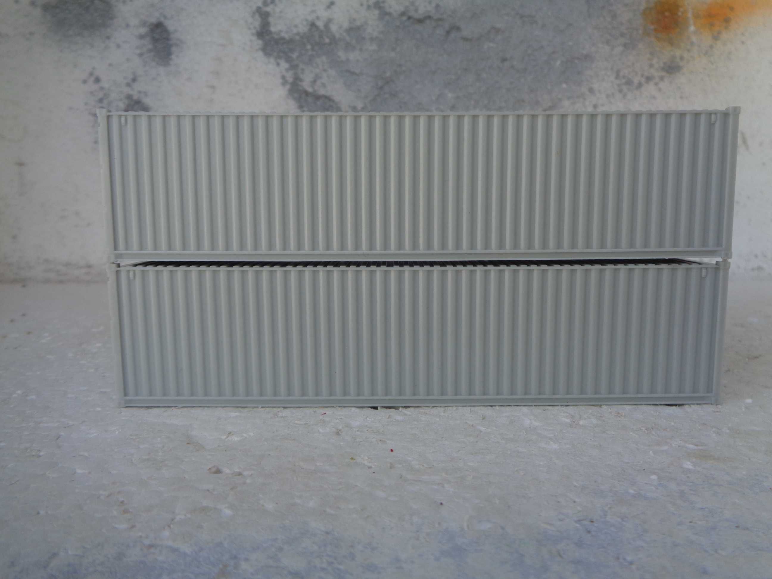 1:87 Lote de 2 contentores de 14 cm pista comboio