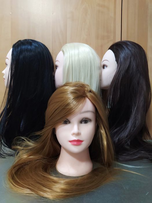 Манекен для зачісок, термо-болванка, голова учбова, маникен+ штатив