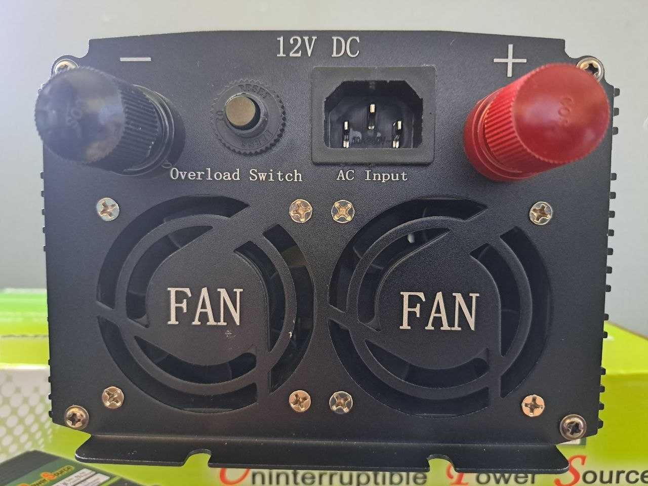 Безперебойник 5200W 15А Инвертор Преобразователь 12V-220V с зарядкой