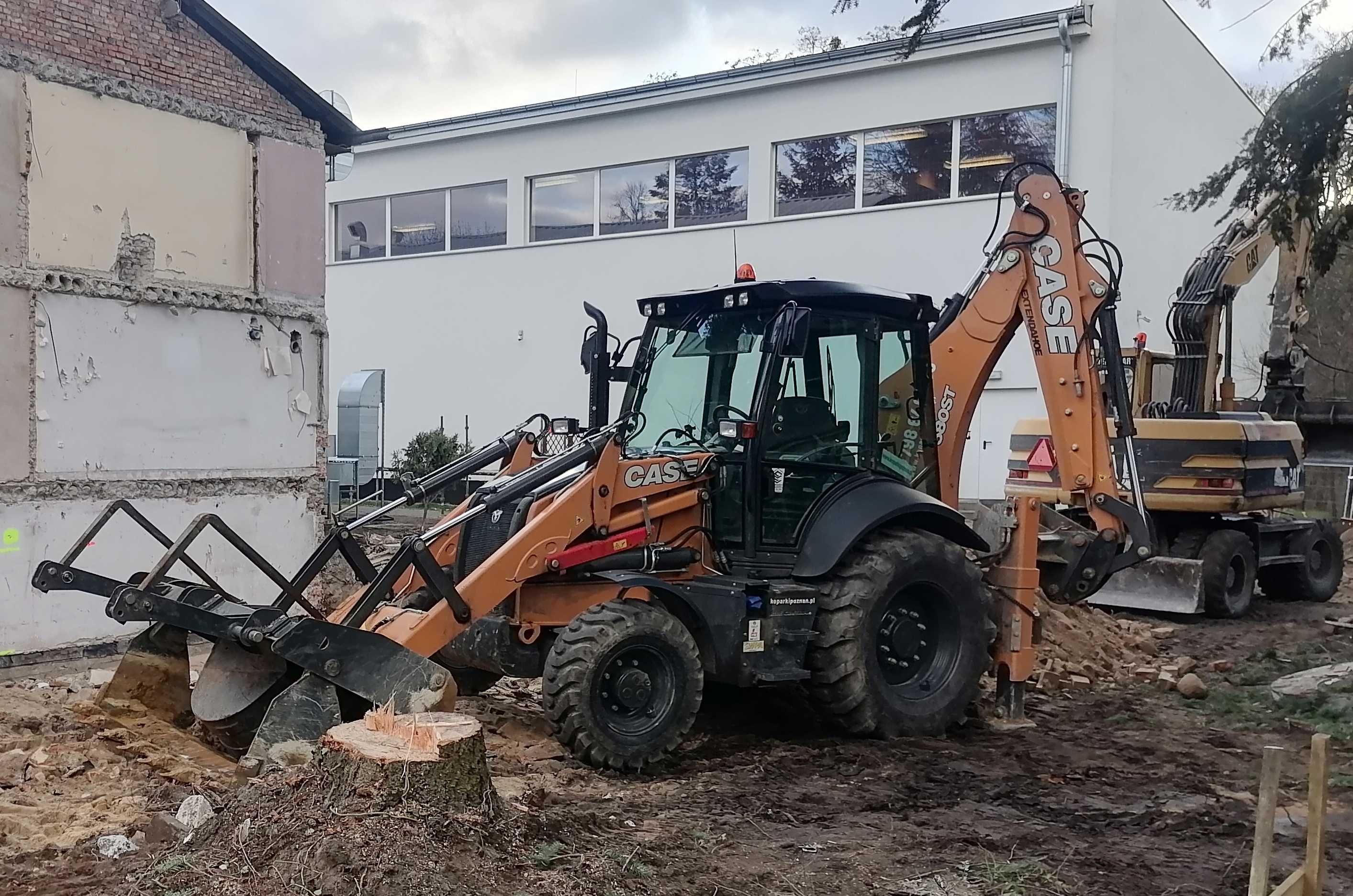 Usługi koparki, Roboty ziemne, Wyburzenia, Rozbiórki,
