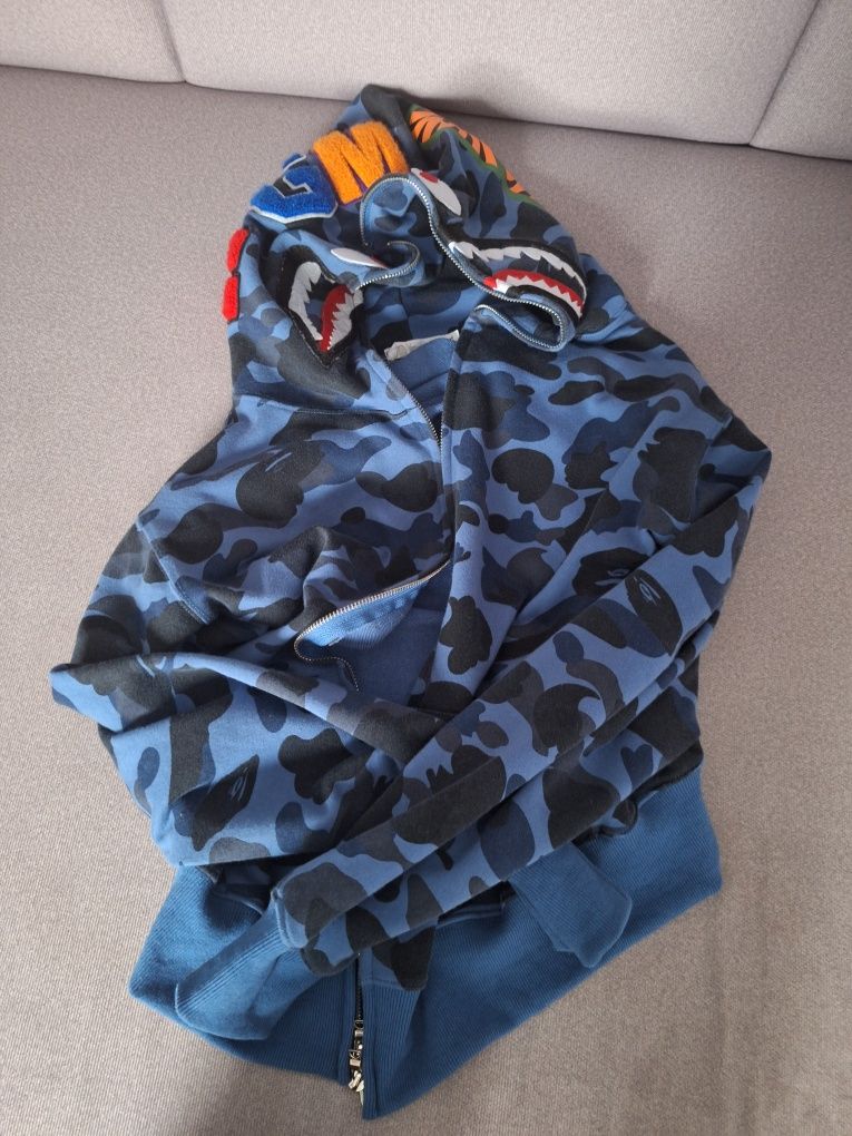 Bape shark XL niebieski