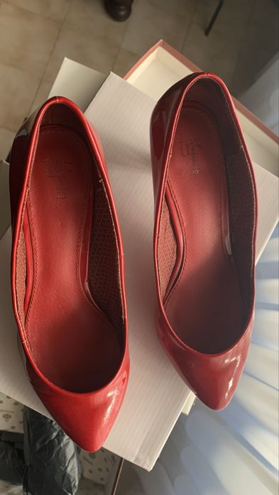 Lote de sapatos vermelho salto 38