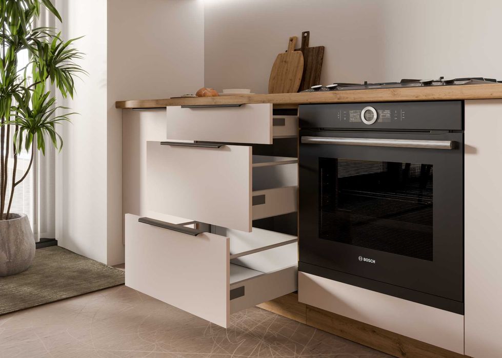 Nowość Meble kuchenne SOLEA 390 cm  Kaszmir/dąb artisan.SZYBKA WYSYŁKA