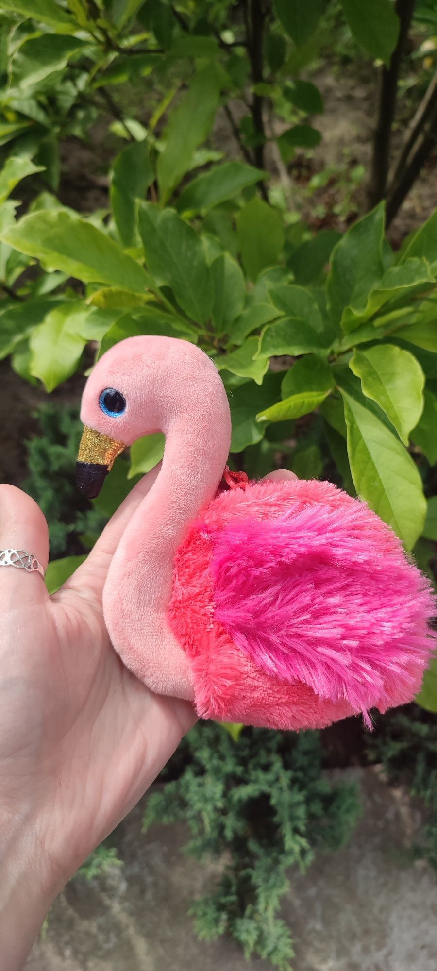 Фламинго глазастик кошелек