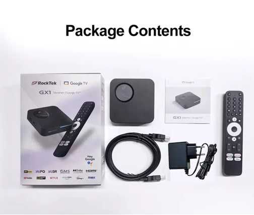 ТВ приставка RockTek GX1 4/32 GB Android Google smart tv box