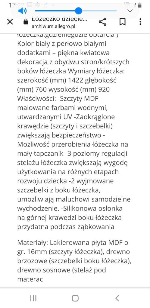 Łóżeczko dla dziewczynki